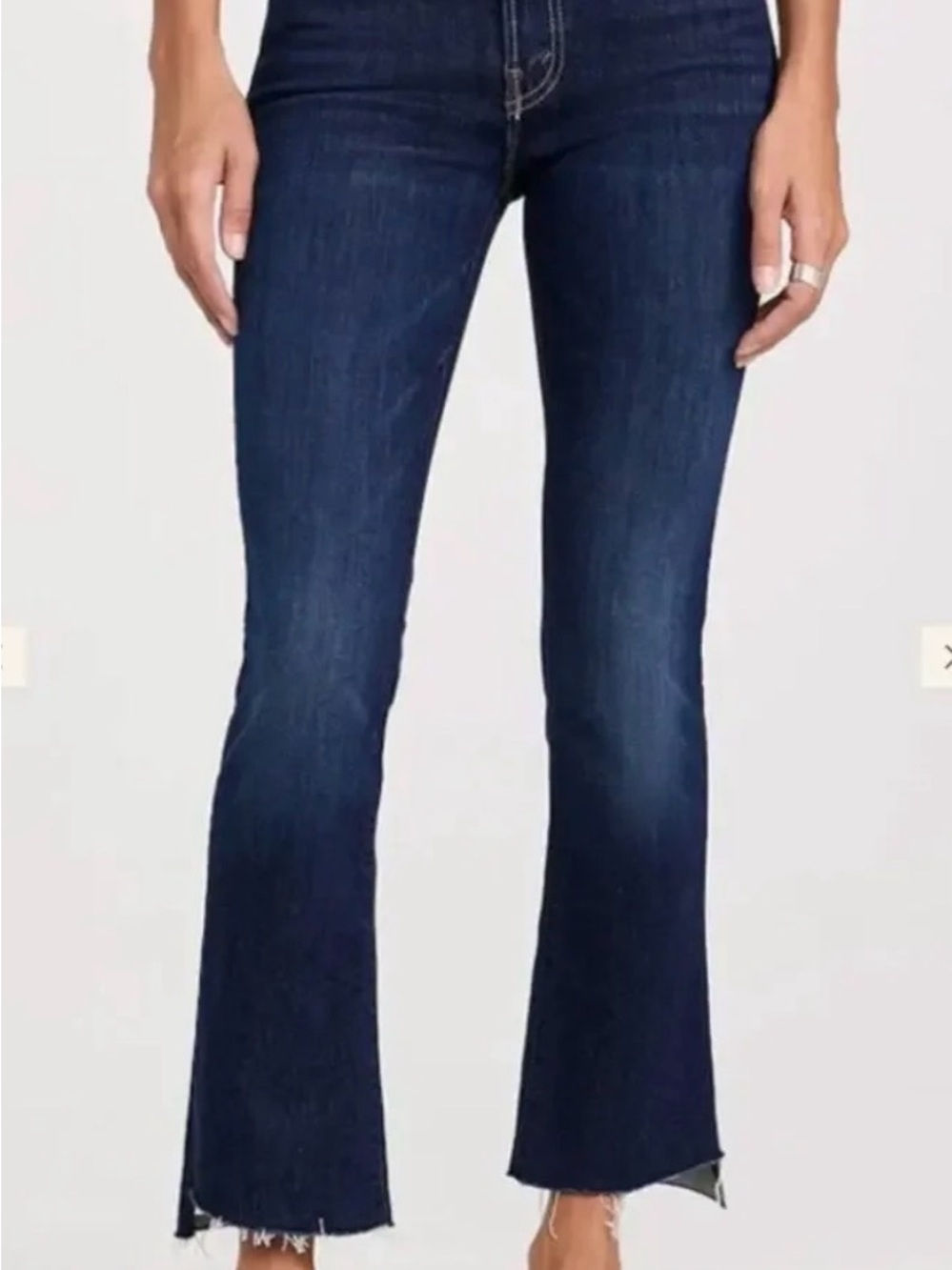 MOTHER Insider Crop Dark Blue Jeans